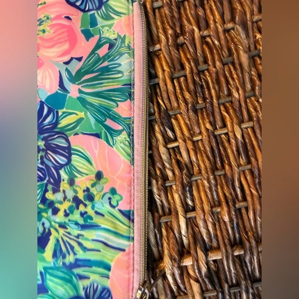 Lilly Pulitzer Zipper Clutch Pouch Makeup Bag Purse Organization